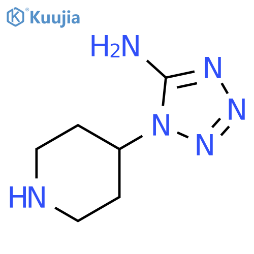 1-(piperidin-4-yl)-1H-1,2,3,4-tetrazol-5-amine structure