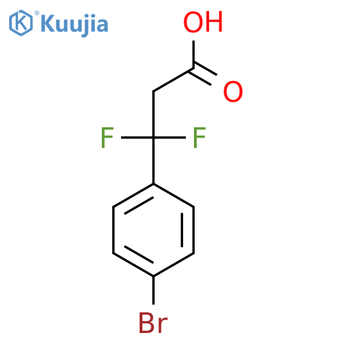 3-(4-bromophenyl)-3,3-difluoropropanoic acid structure