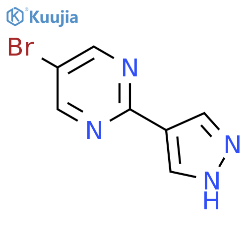 5-bromo-2-(1H-pyrazol-4-yl)pyrimidine structure