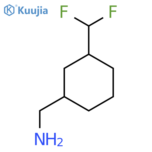 [3-(Difluoromethyl)cyclohexyl]methanamine structure