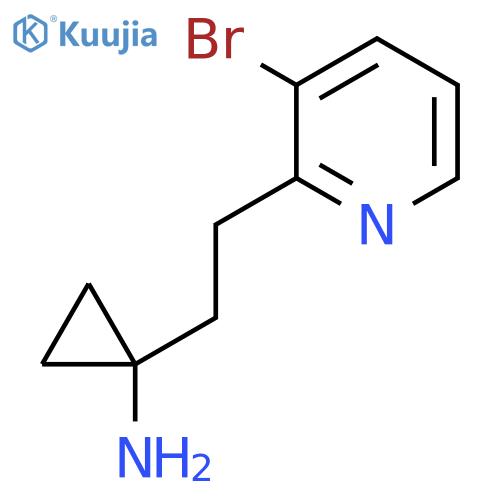 1-[2-(3-Bromopyridin-2-yl)ethyl]cyclopropan-1-amine structure