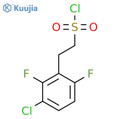 2-(3-chloro-2,6-difluorophenyl)ethane-1-sulfonyl chloride structure
