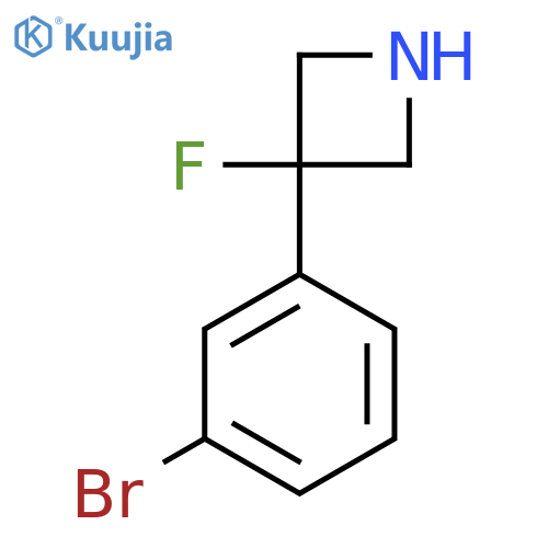 3-(3-Bromophenyl)-3-fluoroazetidine structure
