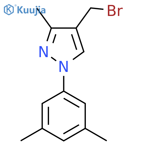 4-(Bromomethyl)-1-(3,5-dimethylphenyl)-3-methyl-1H-pyrazole structure