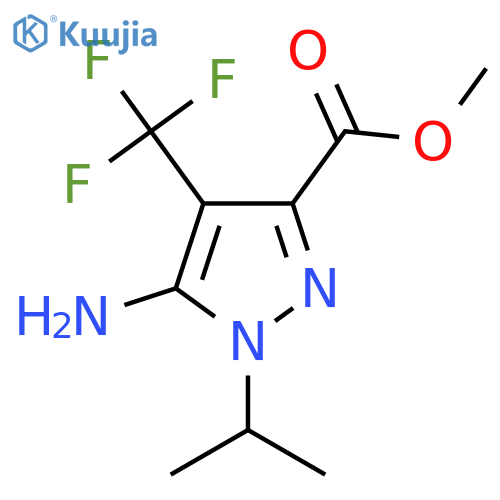 methyl 5-amino-1-(propan-2-yl)-4-(trifluoromethyl)-1H-pyrazole-3-carboxylate structure
