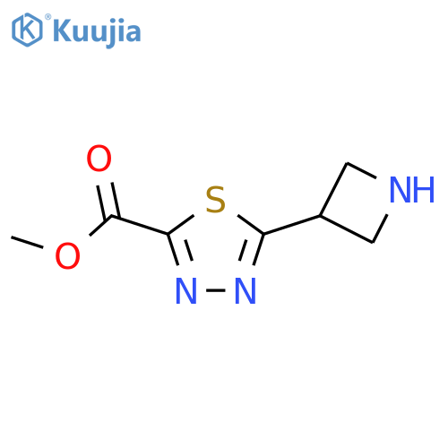 Methyl 5-(azetidin-3-yl)-1,3,4-thiadiazole-2-carboxylate structure