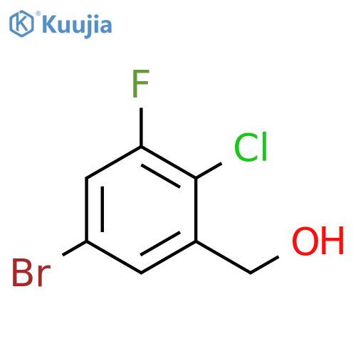5-Bromo-2-chloro-3-fluorobenzenemethanol structure