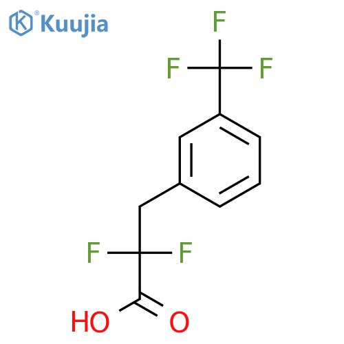 2,2-difluoro-3-3-(trifluoromethyl)phenylpropanoic acid structure