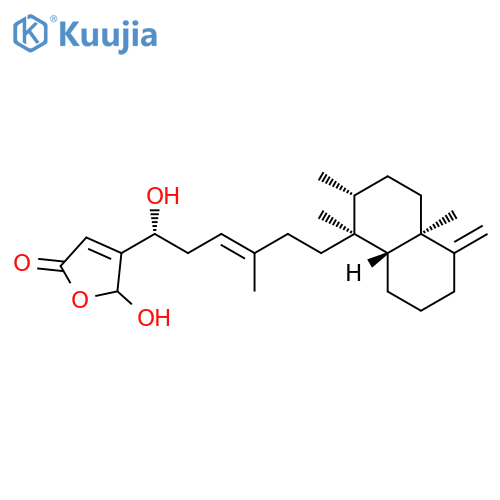 2(5H)-Furanone,4-[(1R,3E)-6-[(1S,2R,4aR,8aR)-decahydro-1,2,4a-trimethyl-5-methylene-1-naphthalenyl]-1-hydroxy-4-methyl-3-hexen-1-yl]-5-hydroxy- structure