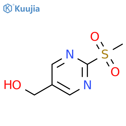 (2-methanesulfonylpyrimidin-5-yl)methanol structure