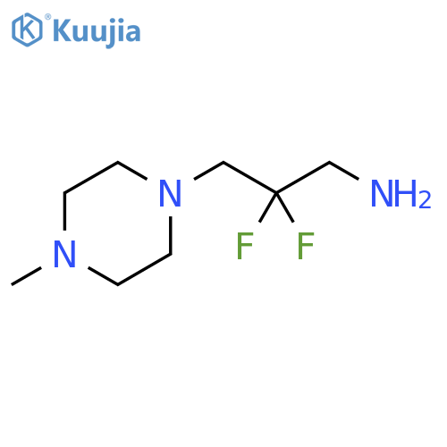 1-Piperazinepropanamine, β,β-difluoro-4-methyl- structure