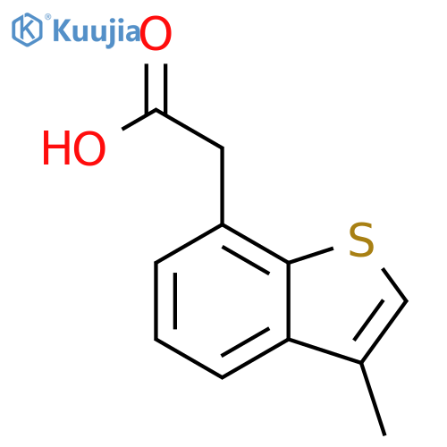 2-(3-methyl-1-benzothiophen-7-yl)acetic acid structure