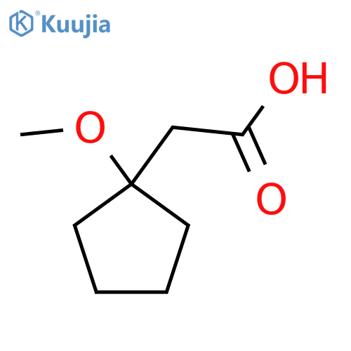2-(1-methoxycyclopentyl)acetic acid structure