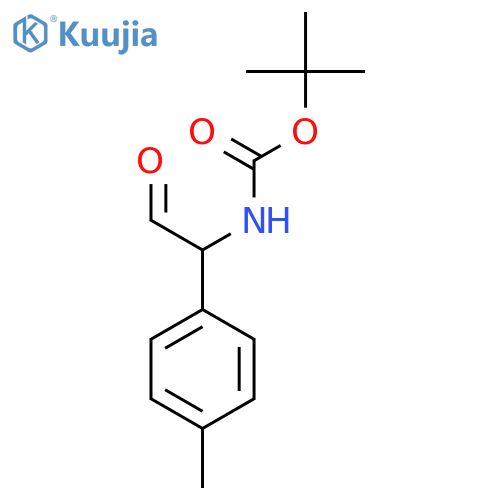 tert-butyl N-1-(4-methylphenyl)-2-oxoethylcarbamate structure