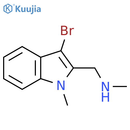 (3-bromo-1-methyl-1H-indol-2-yl)methyl(methyl)amine structure