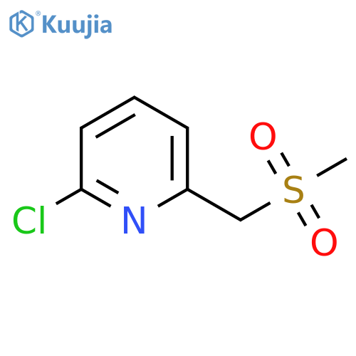 2-chloro-6-(methanesulfonylmethyl)pyridine structure