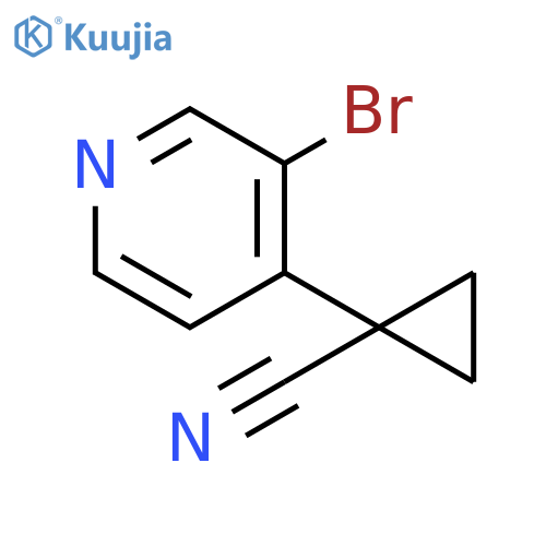1-(3-Bromopyridin-4-yl)cyclopropane-1-carbonitrile structure