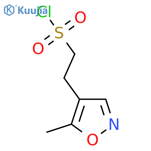 2-(5-methyl-1,2-oxazol-4-yl)ethane-1-sulfonyl chloride structure