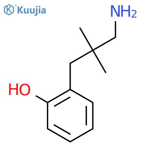 2-(3-Amino-2,2-dimethylpropyl)phenol structure