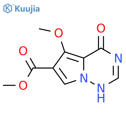 methyl 4-hydroxy-5-methoxypyrrolo[2,1-f][1,2,4]triazine-6-carboxylate structure