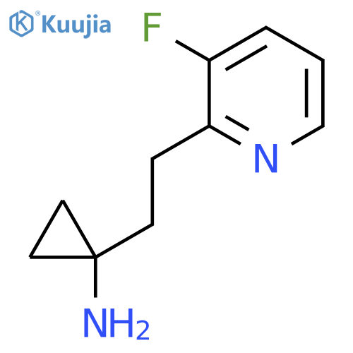 1-2-(3-fluoropyridin-2-yl)ethylcyclopropan-1-amine structure