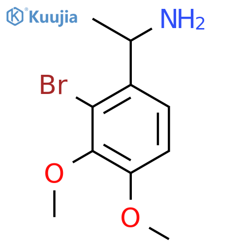 1-(2-bromo-3,4-dimethoxyphenyl)ethan-1-amine structure