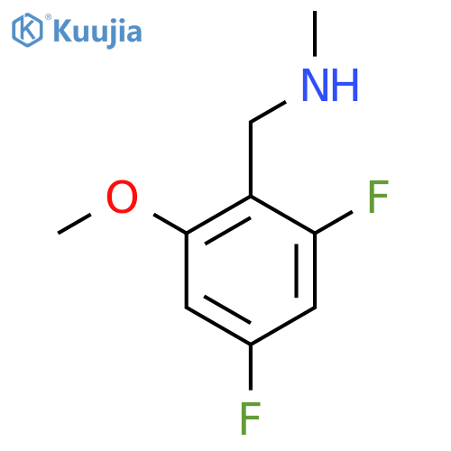 (2,4-difluoro-6-methoxyphenyl)methyl(methyl)amine structure
