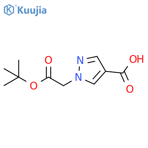 1-2-(tert-butoxy)-2-oxoethyl-1H-pyrazole-4-carboxylic acid structure