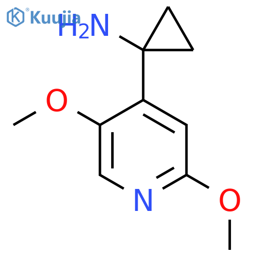 1-(2,5-dimethoxypyridin-4-yl)cyclopropan-1-amine structure