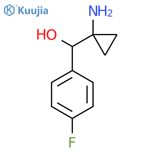 (1-Aminocyclopropyl)(4-fluorophenyl)methanol structure
