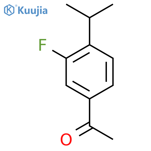 1-[3-Fluoro-4-(propan-2-yl)phenyl]ethan-1-one structure