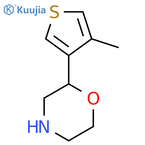 2-(4-methylthiophen-3-yl)morpholine structure