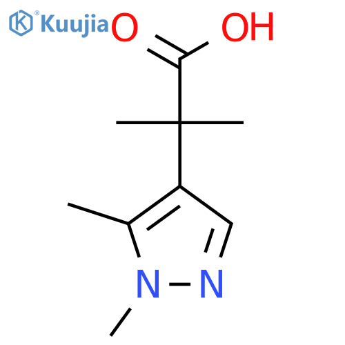 2-(1,5-dimethyl-1H-pyrazol-4-yl)-2-methylpropanoic acid structure