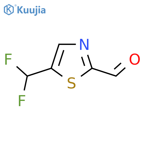 5-(Difluoromethyl)-1,3-thiazole-2-carbaldehyde structure