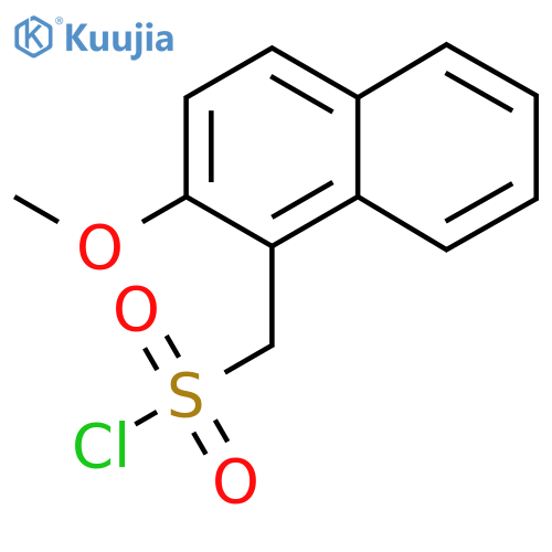 (2-Methoxynaphthalen-1-yl)methanesulfonyl chloride structure