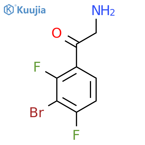 2-amino-1-(3-bromo-2,4-difluorophenyl)ethan-1-one structure