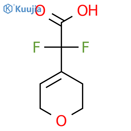 2-(3,6-dihydro-2H-pyran-4-yl)-2,2-difluoro-acetic acid structure