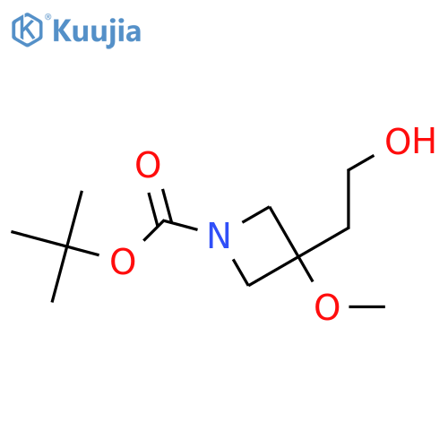 tert-butyl 3-(2-hydroxyethyl)-3-methoxyazetidine-1-carboxylate structure