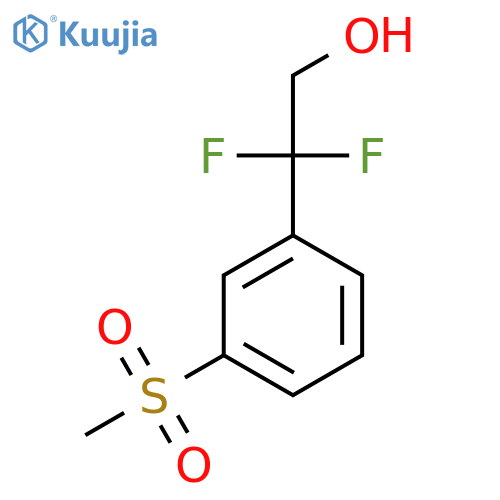 2,2-difluoro-2-(3-methanesulfonylphenyl)ethan-1-ol structure