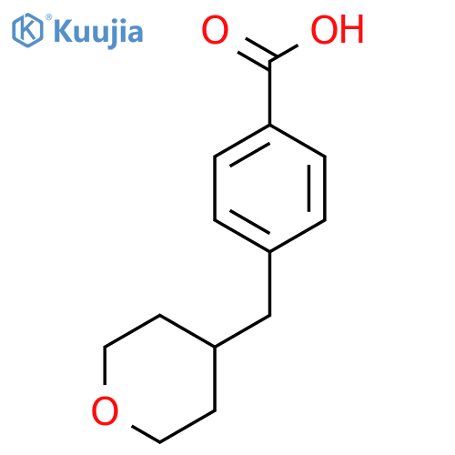 4-(Tetrahydropyran-4-ylmethyl)-benzoic acid structure