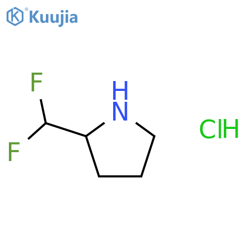 2-(Difluoromethyl)pyrrolidine hydrochloride structure