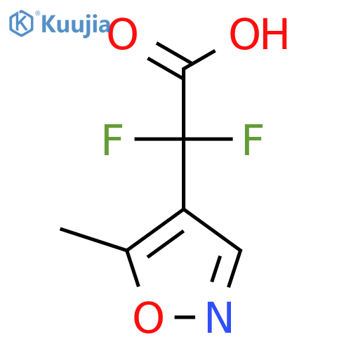 2,2-difluoro-2-(5-methyl-1,2-oxazol-4-yl)acetic acid structure