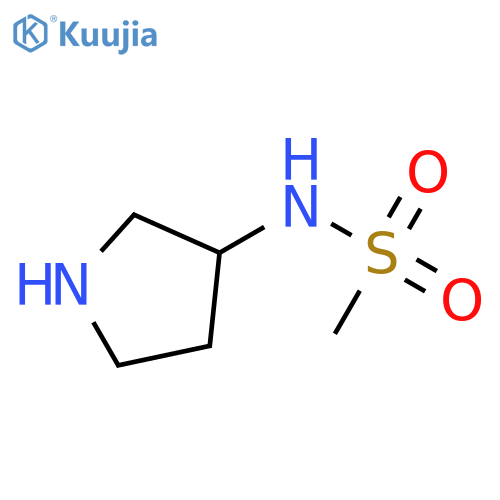 N-(pyrrolidin-3-yl)methanesulfonamide structure
