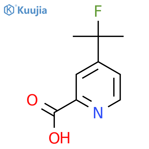 4-(2-fluoropropan-2-yl)pyridine-2-carboxylic acid structure