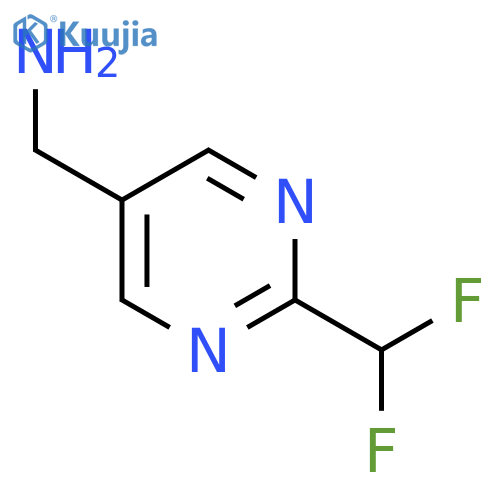 [2-(Difluoromethyl)pyrimidin-5-yl]methanamine structure