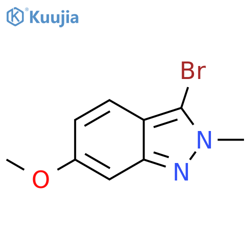 3-Bromo-6-methoxy-2-methyl-2H-indazole structure