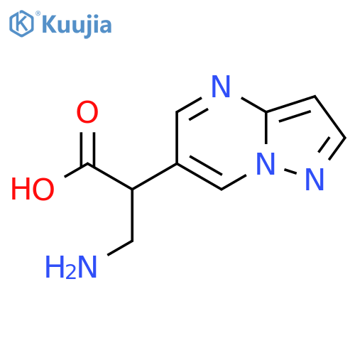 3-amino-2-{pyrazolo1,5-apyrimidin-6-yl}propanoic acid structure