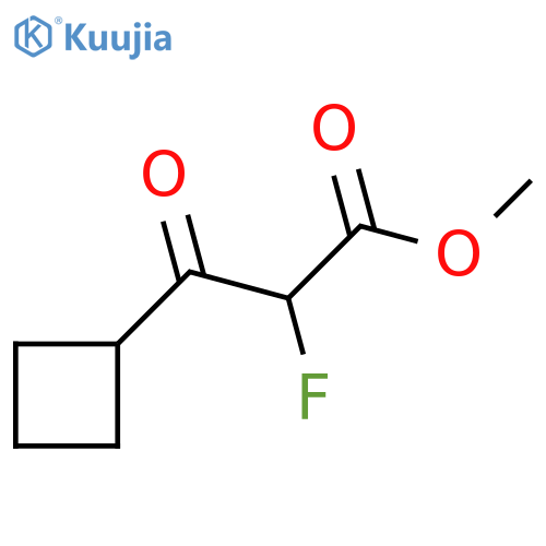 methyl 3-cyclobutyl-2-fluoro-3-oxopropanoate structure