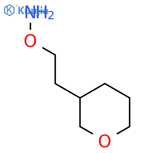 O-2-(oxan-3-yl)ethylhydroxylamine structure