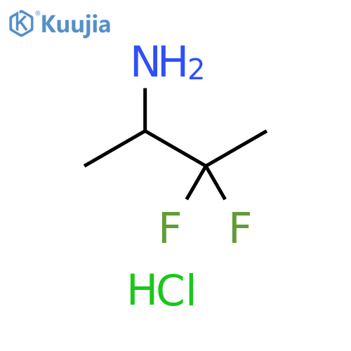 3,3-difluorobutan-2-amine hydrochloride structure